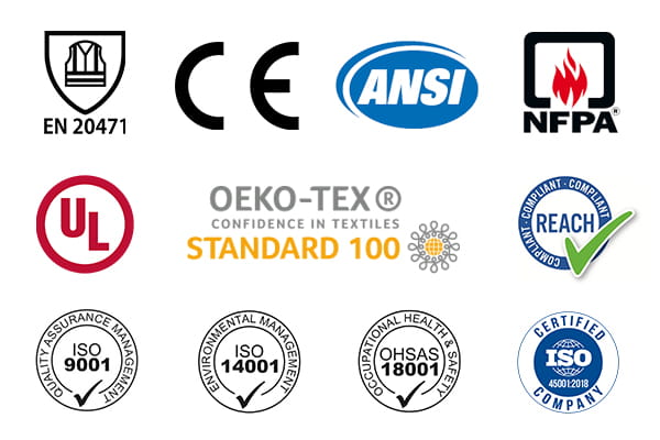 入口证书EN20471证书